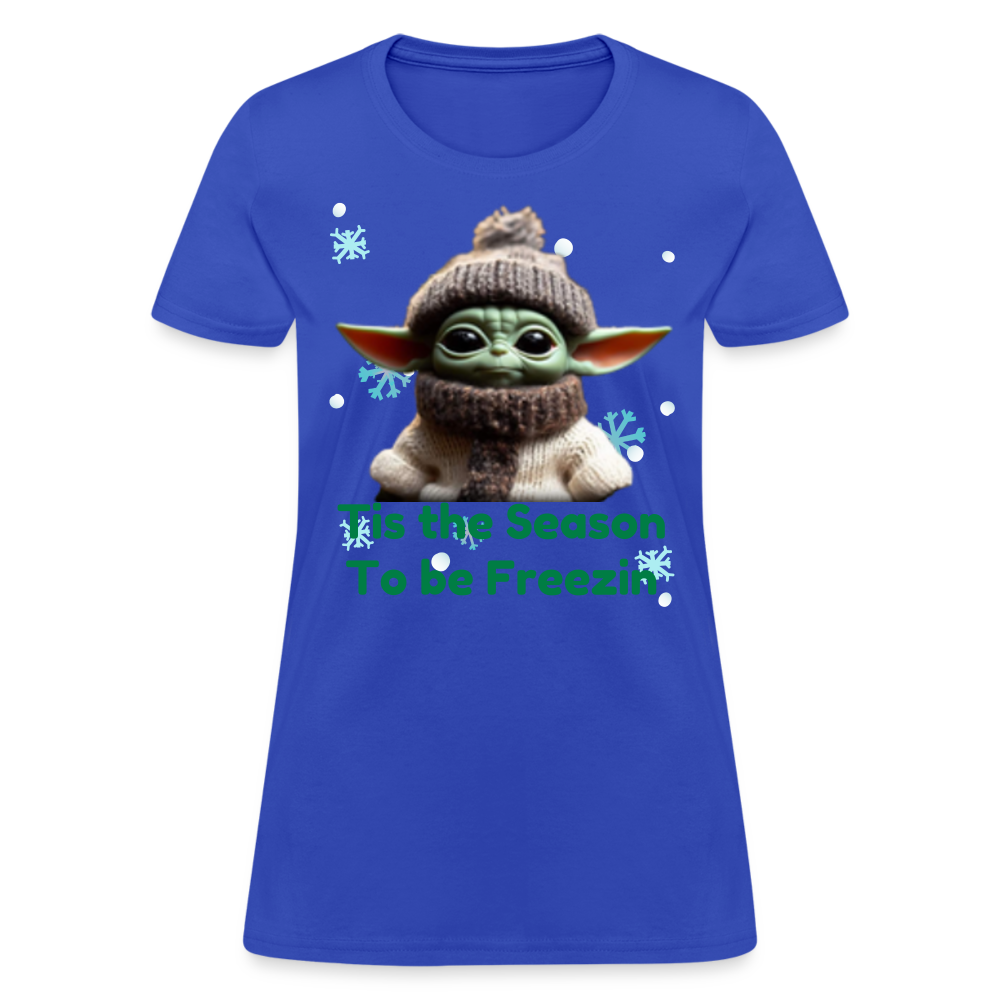 Cold Yoda T-Shirt - royal blue