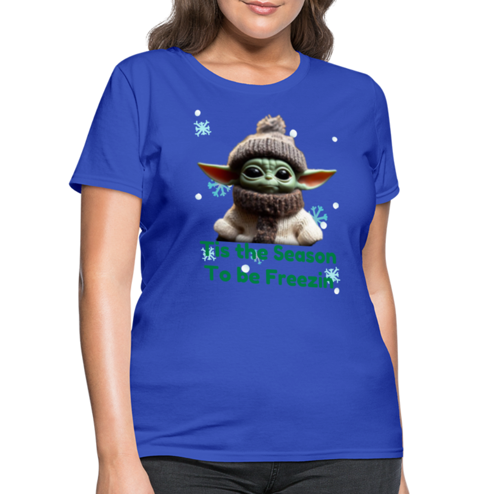 Cold Yoda T-Shirt - royal blue