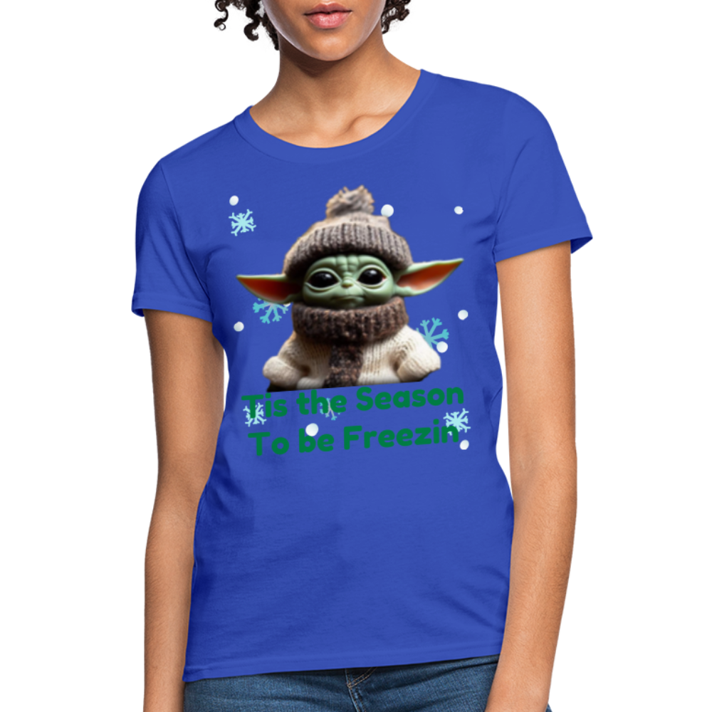 Cold Yoda T-Shirt - royal blue