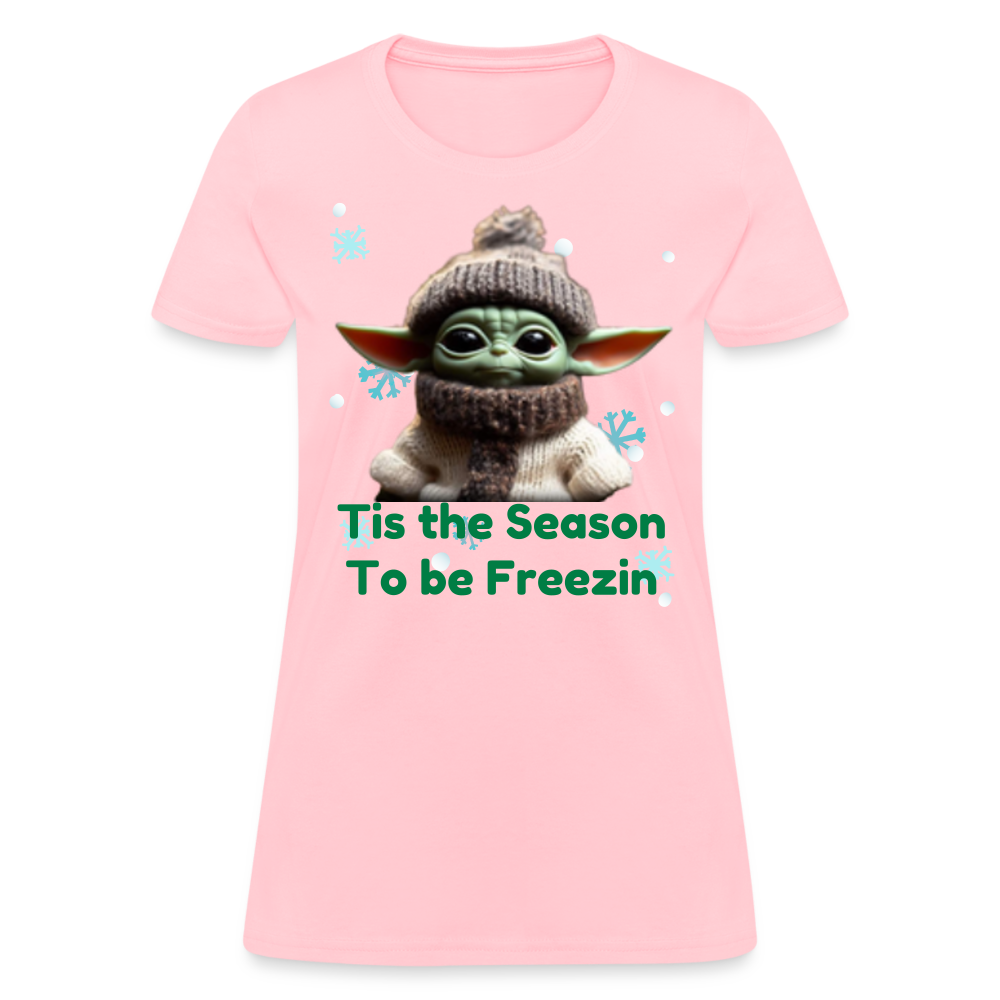 Cold Yoda T-Shirt - pink