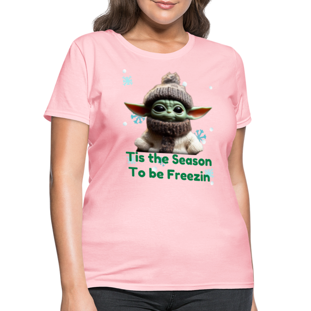 Cold Yoda T-Shirt - pink
