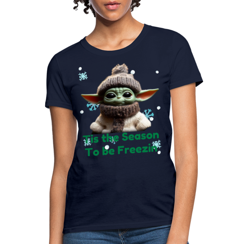 Cold Yoda T-Shirt - navy