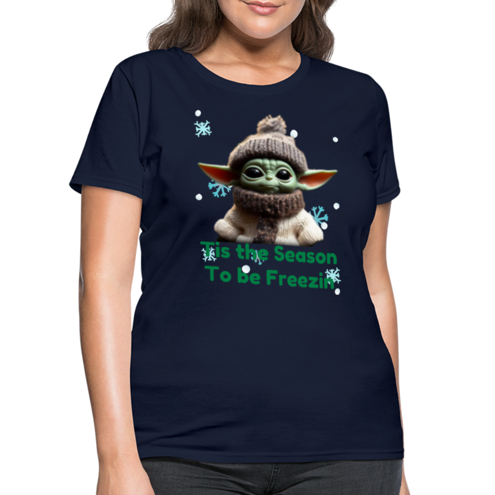 Cold Yoda T-Shirt - navy