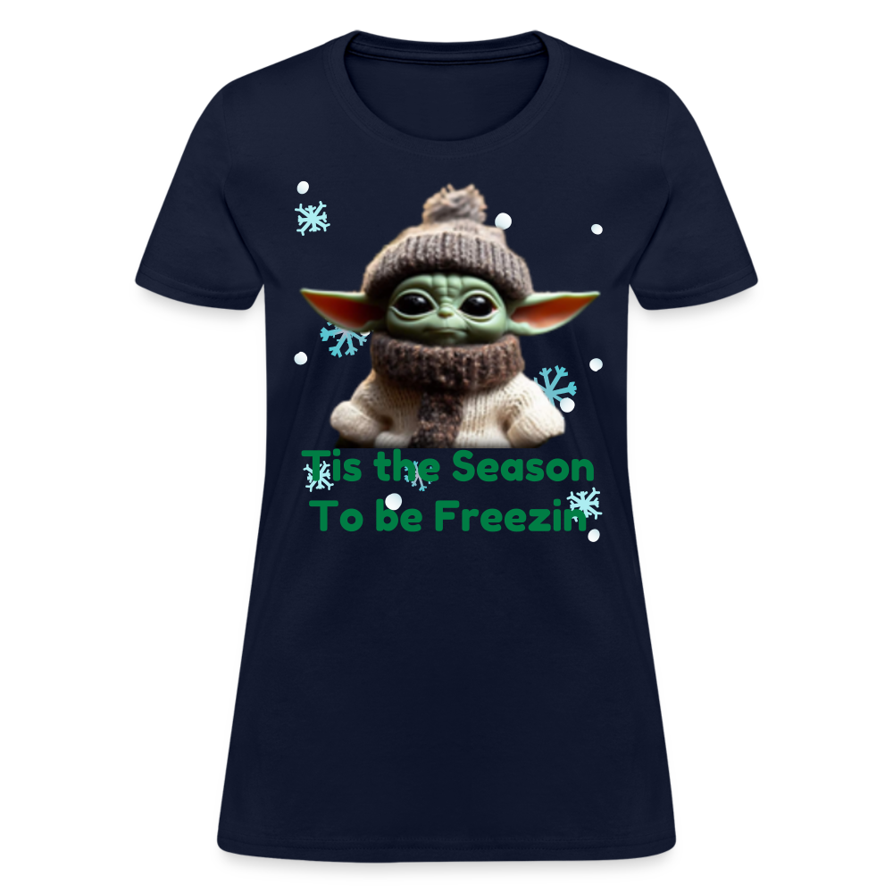 Cold Yoda T-Shirt - navy