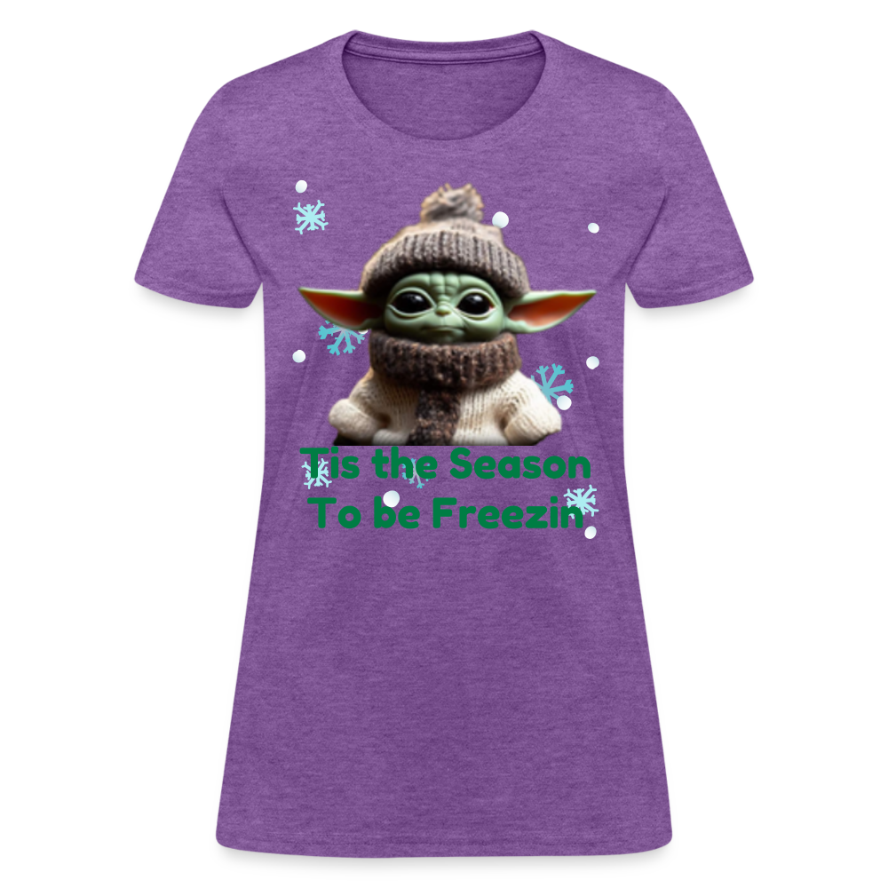 Cold Yoda T-Shirt - purple heather