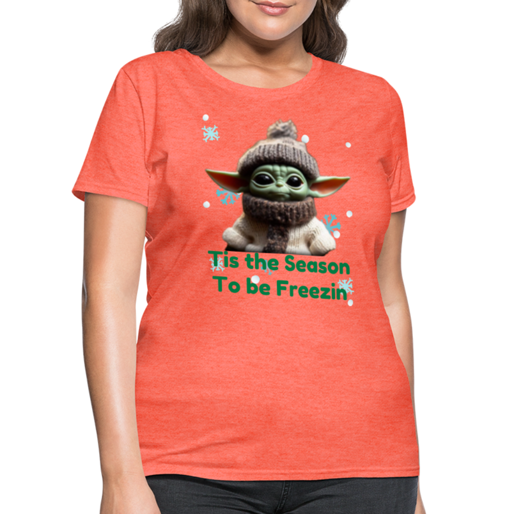 Cold Yoda T-Shirt - heather coral