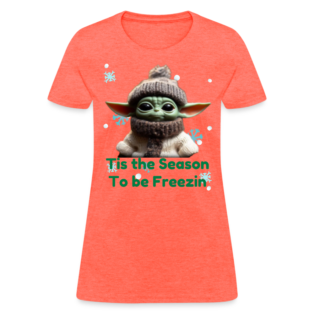 Cold Yoda T-Shirt - heather coral