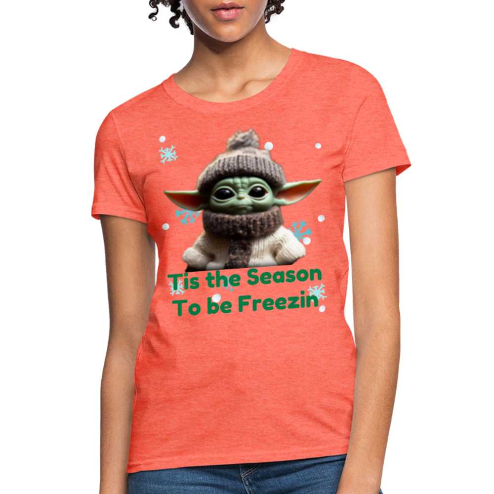 Cold Yoda T-Shirt - heather coral