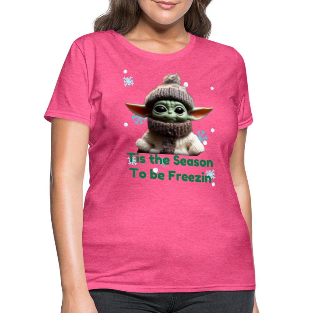 Cold Yoda T-Shirt - heather pink
