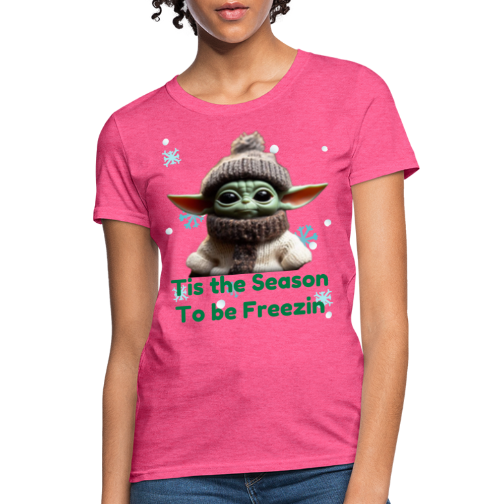 Cold Yoda T-Shirt - heather pink