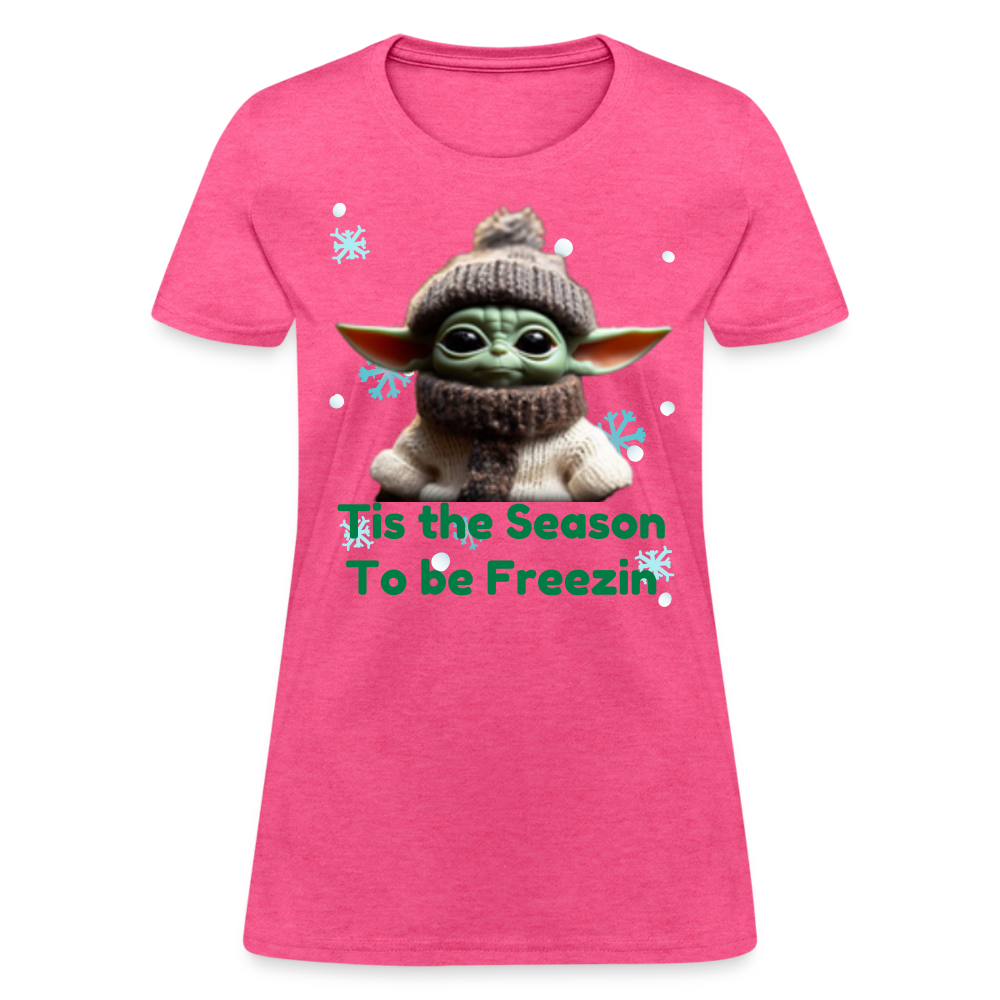 Cold Yoda T-Shirt - heather pink