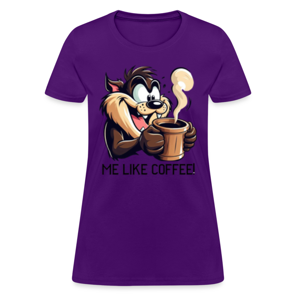 TAZ Coffee T-Shirt - purple