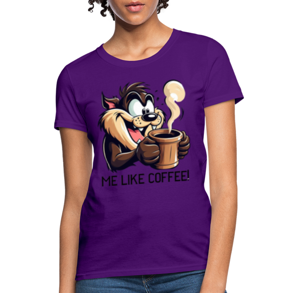 TAZ Coffee T-Shirt - purple