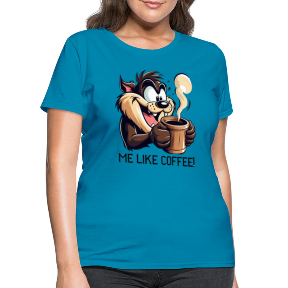 TAZ Coffee T-Shirt - turquoise