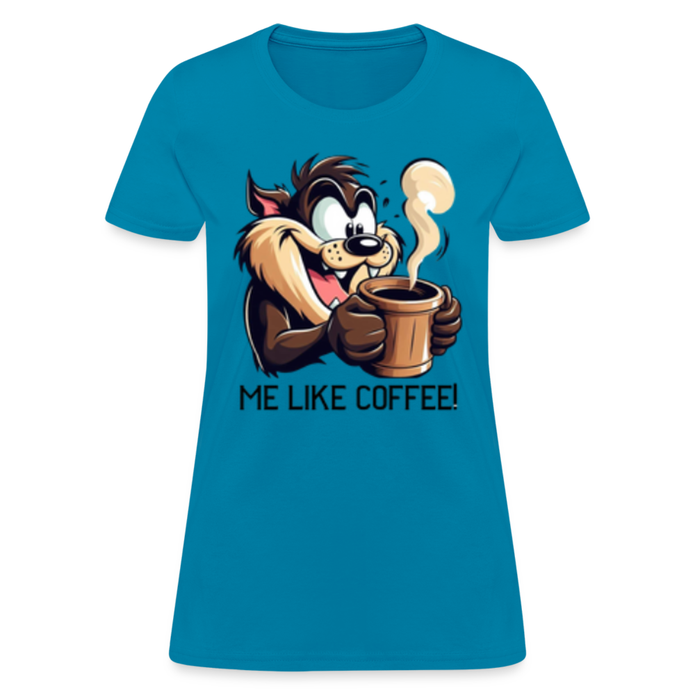TAZ Coffee T-Shirt - turquoise