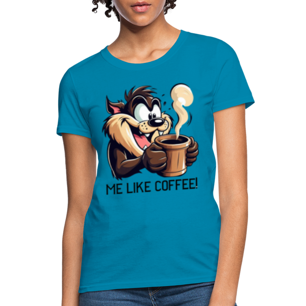 TAZ Coffee T-Shirt - turquoise