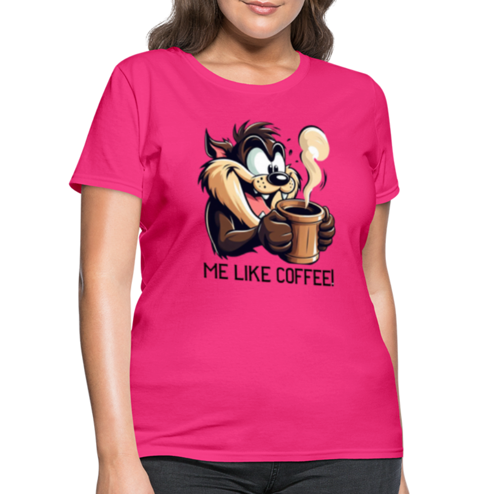 TAZ Coffee T-Shirt - fuchsia