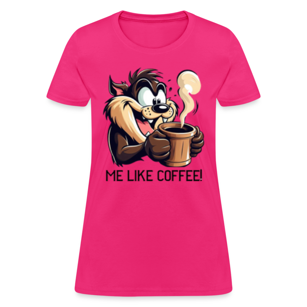 TAZ Coffee T-Shirt - fuchsia