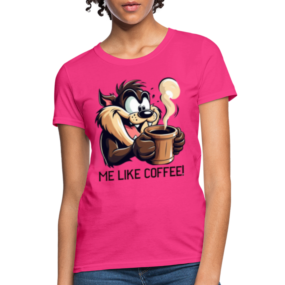 TAZ Coffee T-Shirt - fuchsia