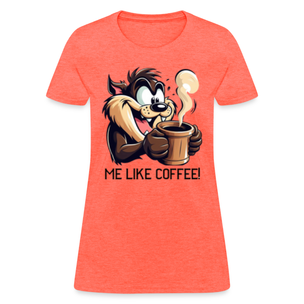 TAZ Coffee T-Shirt - heather coral