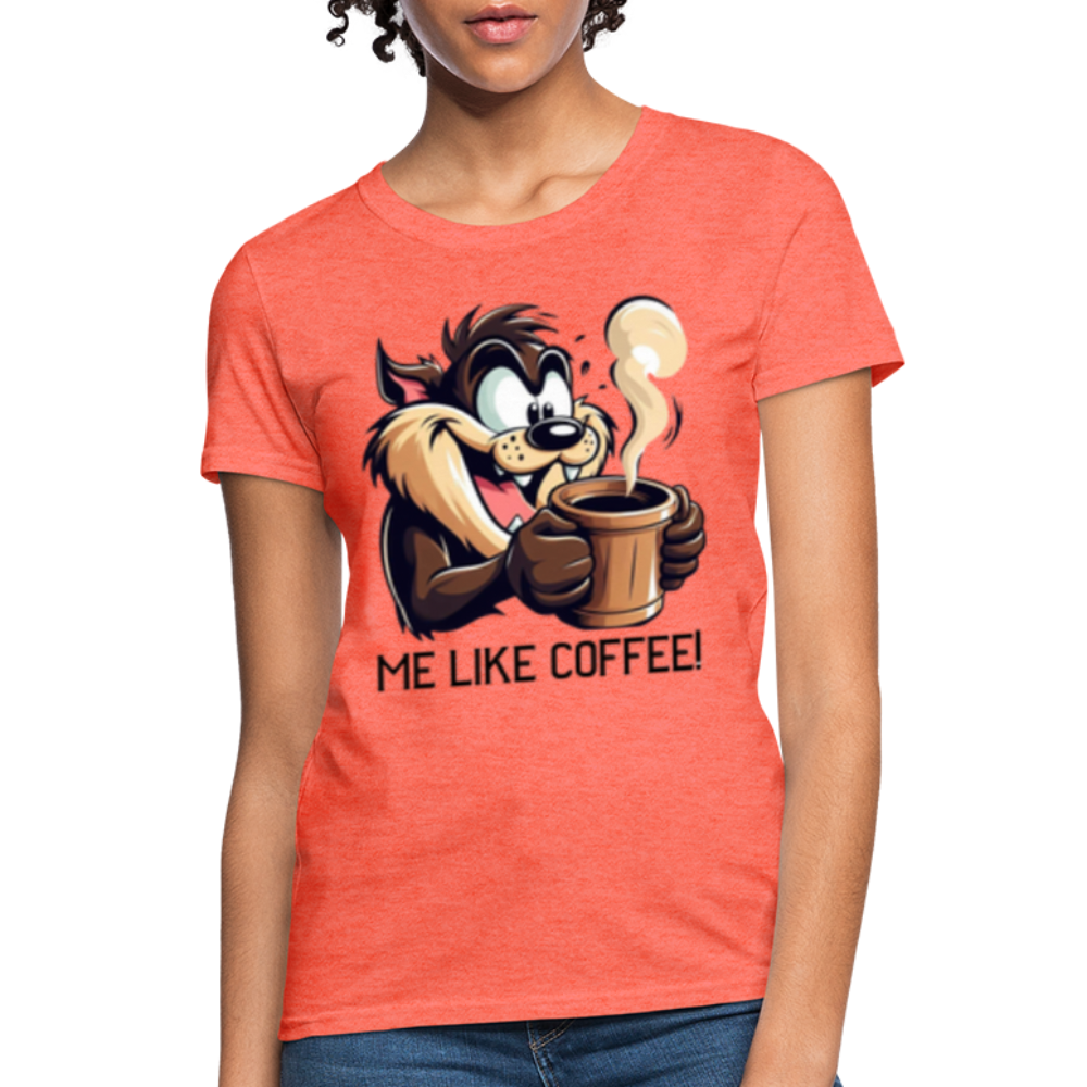 TAZ Coffee T-Shirt - heather coral