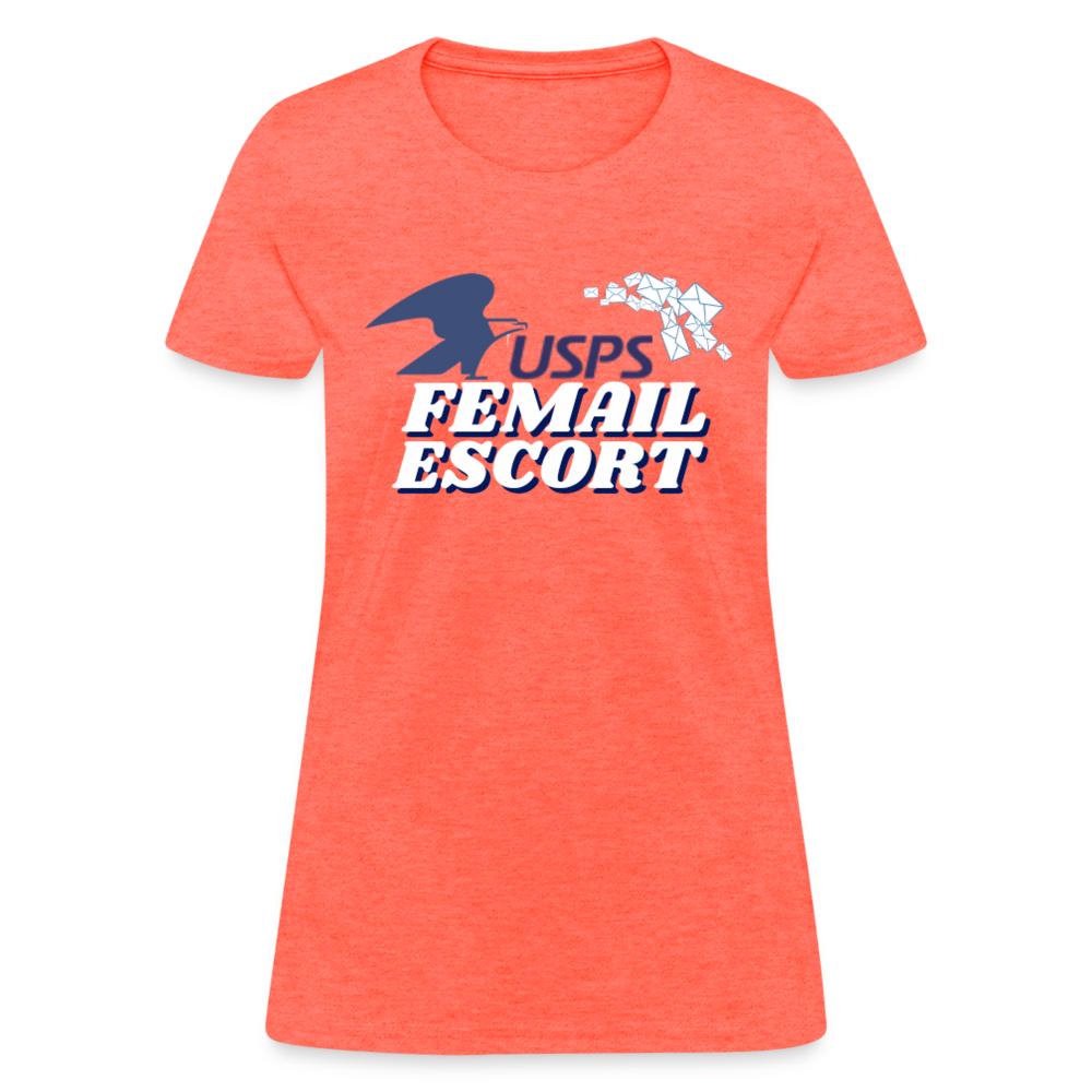 FeMail Escort T-Shirt - heather coral