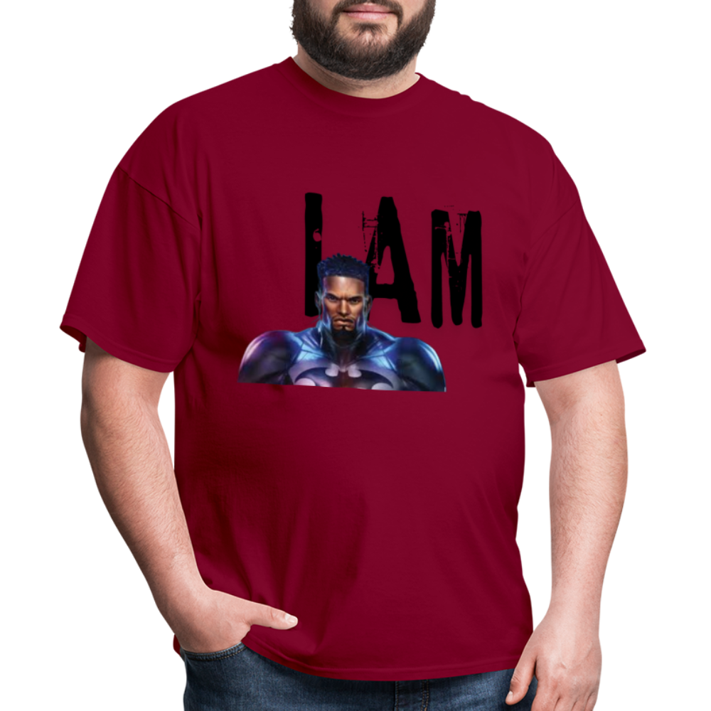 I Am T-Shirt - burgundy