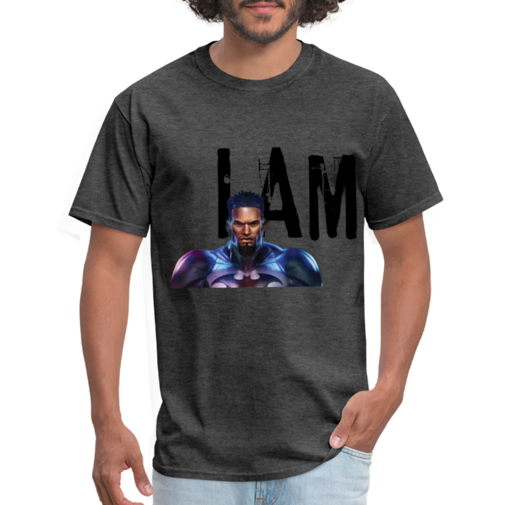 I Am T-Shirt - heather black