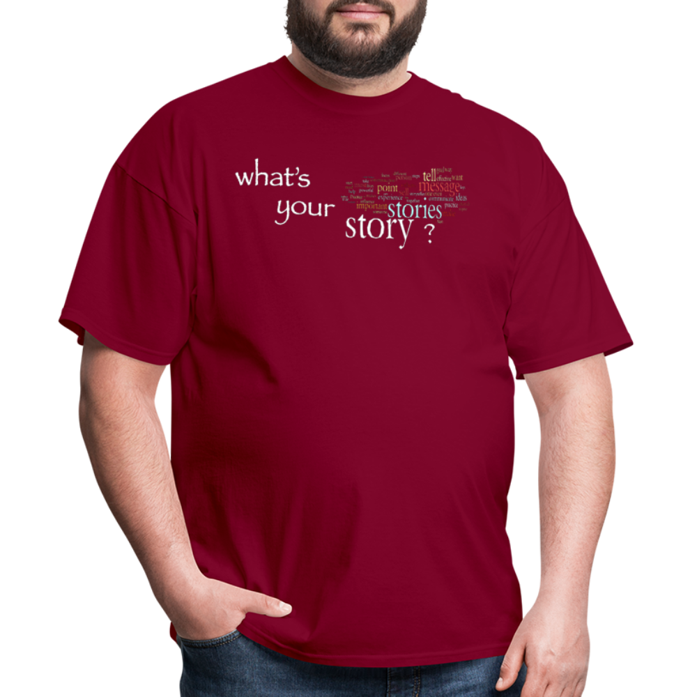 Your Story T-Shirt - burgundy