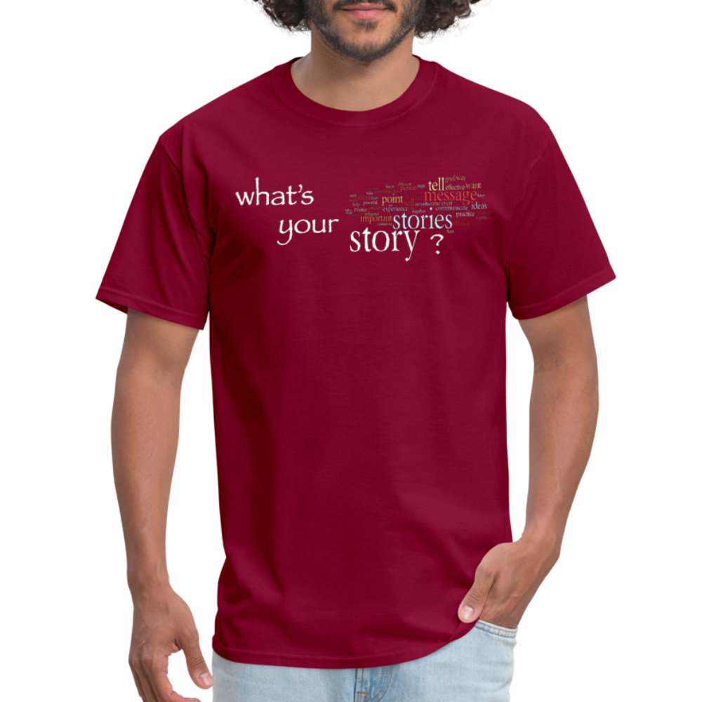 Your Story T-Shirt - burgundy