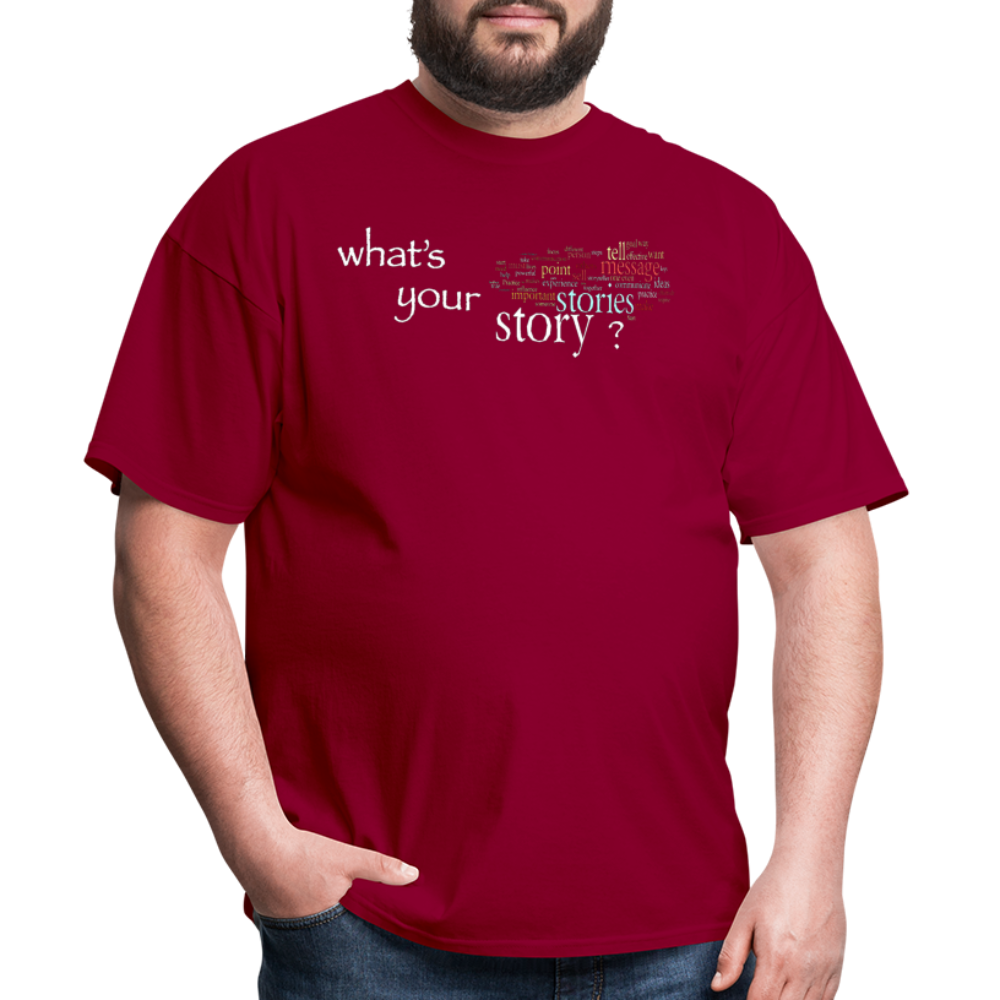 Your Story T-Shirt - dark red