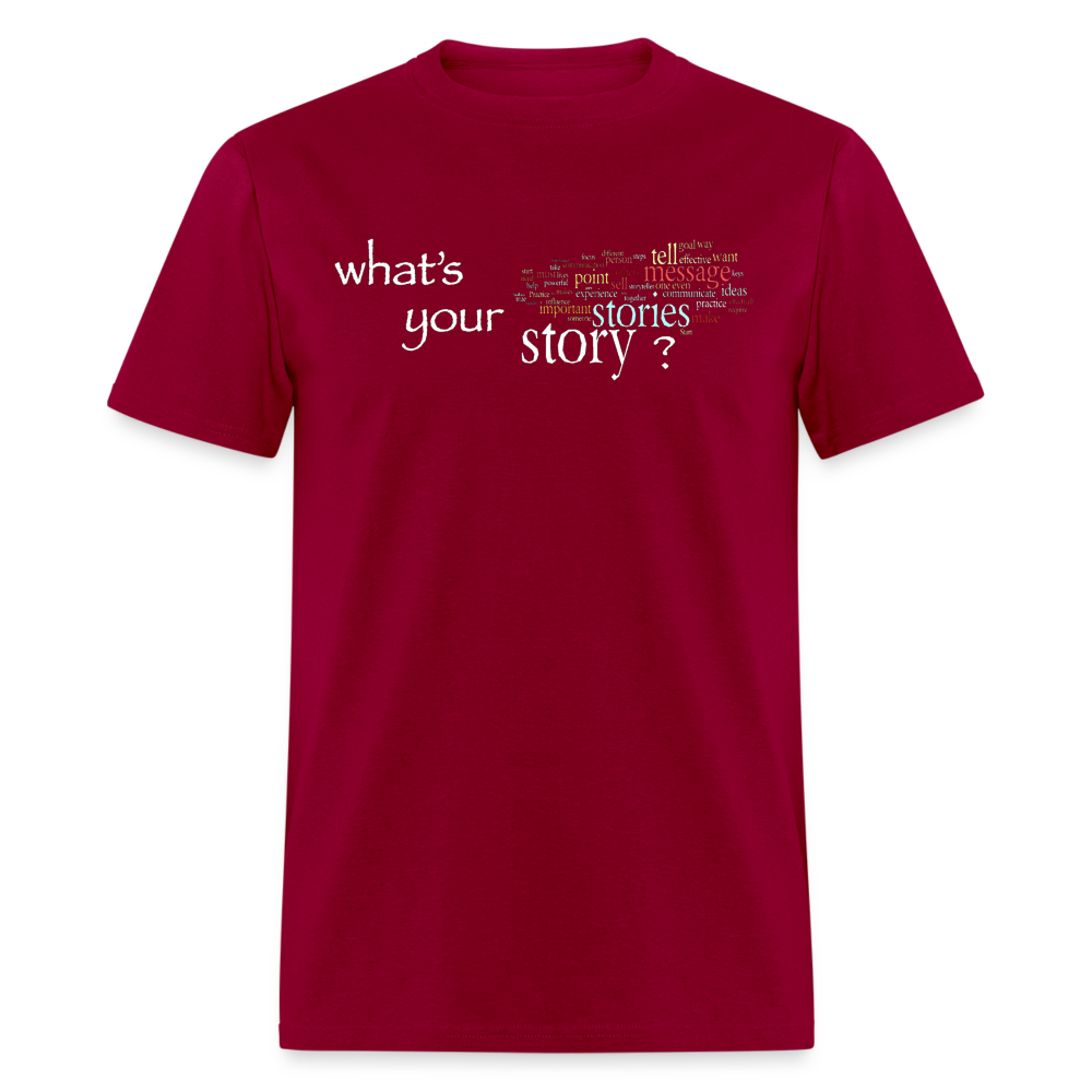 Your Story T-Shirt - dark red
