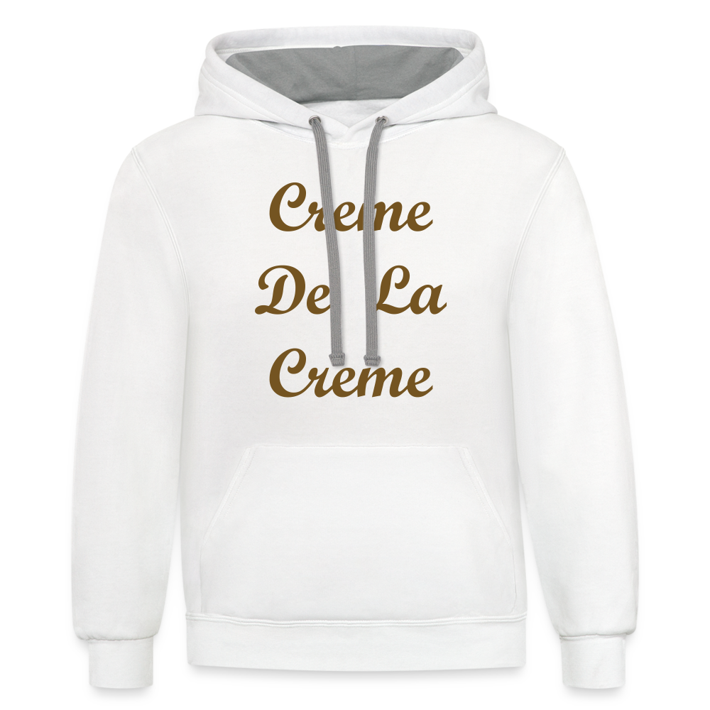 Creme Hoodie - white/gray