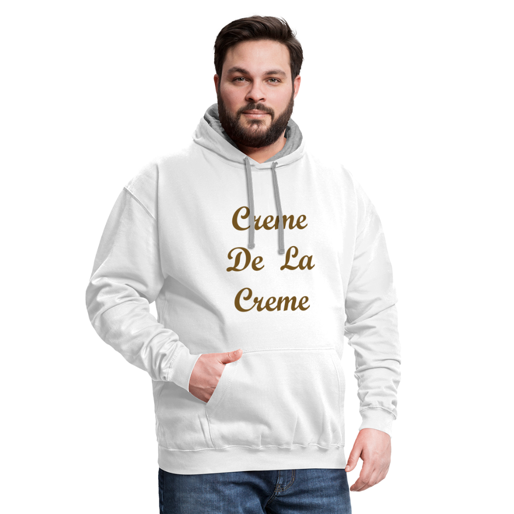 Creme Hoodie - white/gray