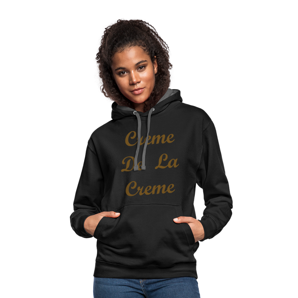 Creme Hoodie - black/asphalt