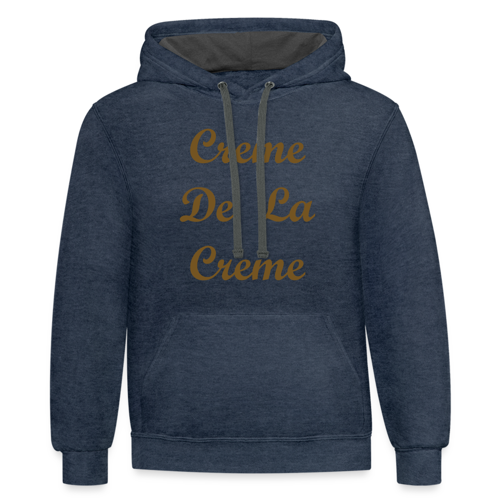 Creme Hoodie - indigo heather/asphalt