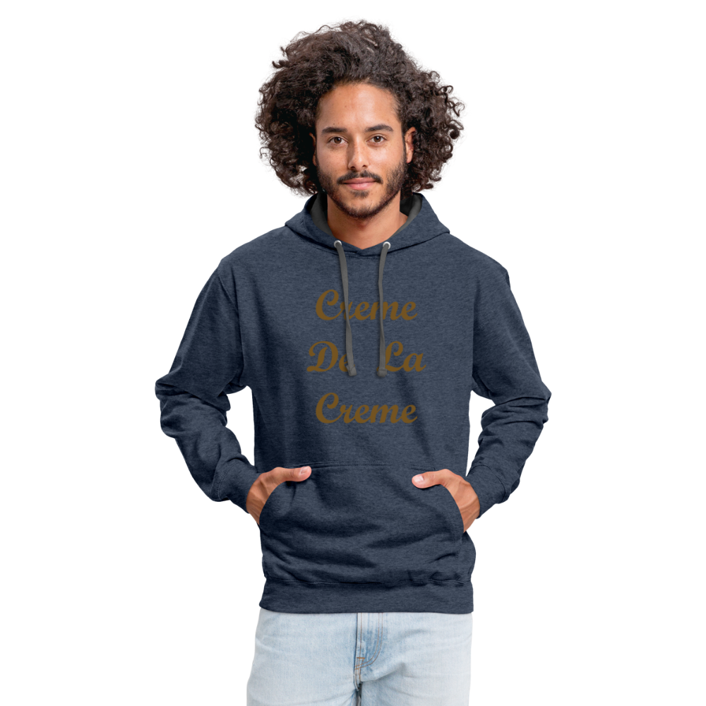 Creme Hoodie - indigo heather/asphalt