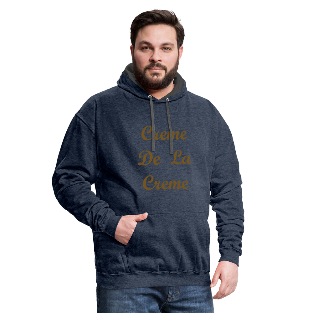 Creme Hoodie - indigo heather/asphalt