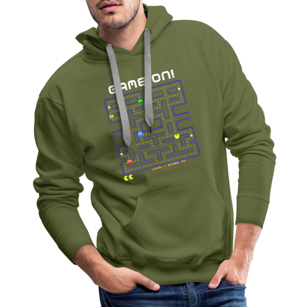 Pac Man Hoodie - olive green