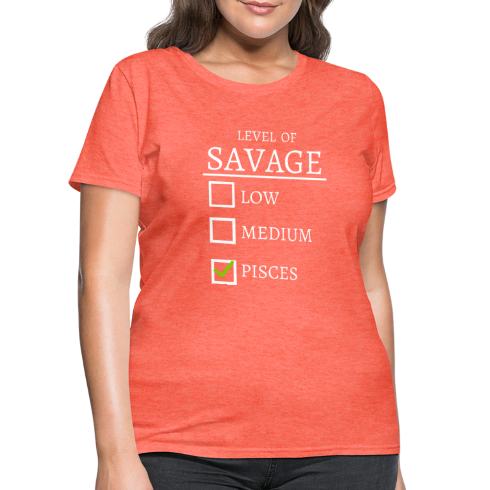 Savage T-Shirt - heather coral