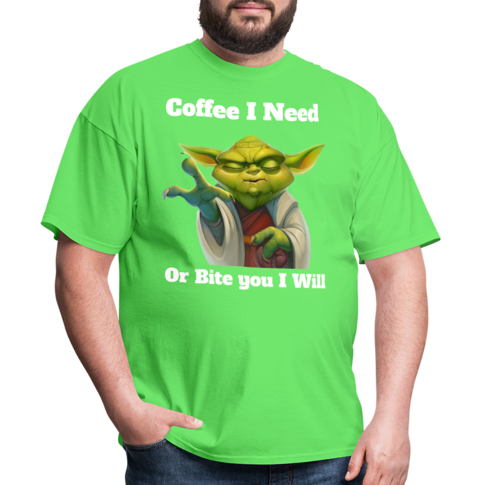 Coffee Yoda T-Shirt - kiwi