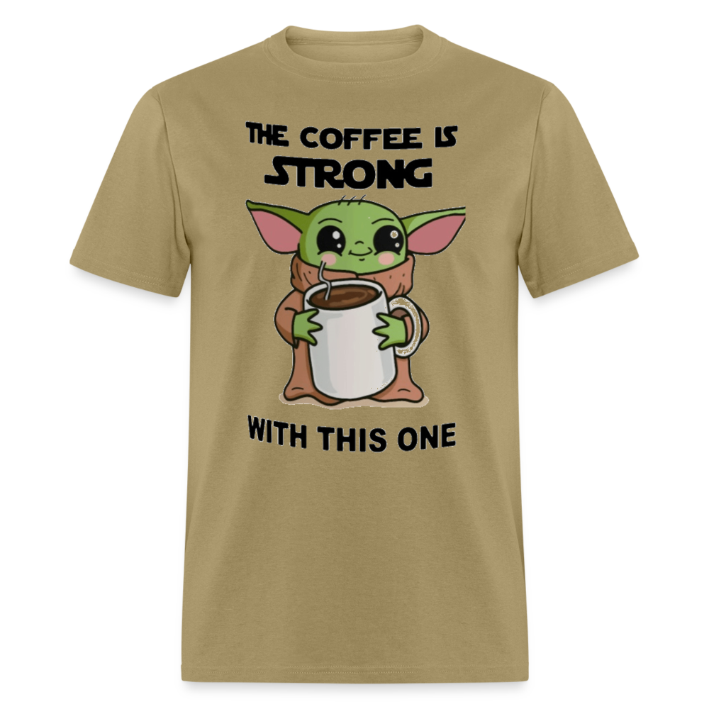 Yoda Coffee T-Shirt - khaki