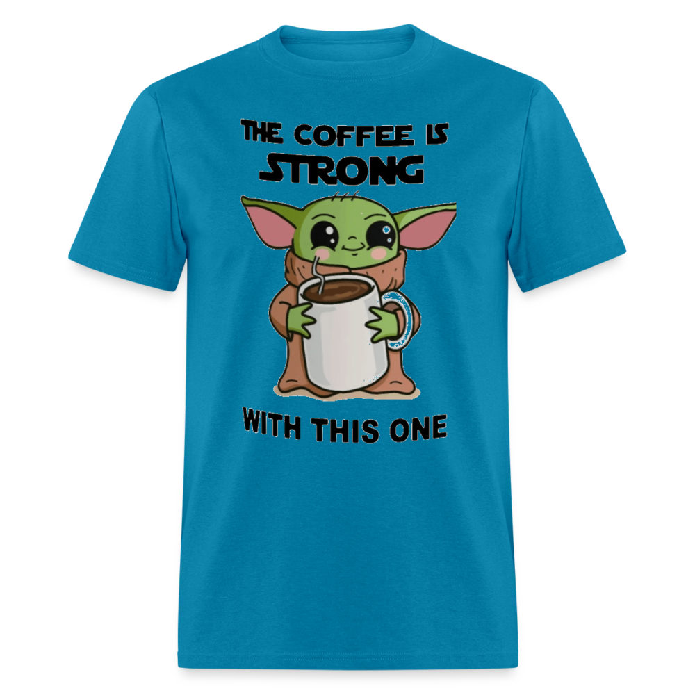 Yoda Coffee T-Shirt - turquoise