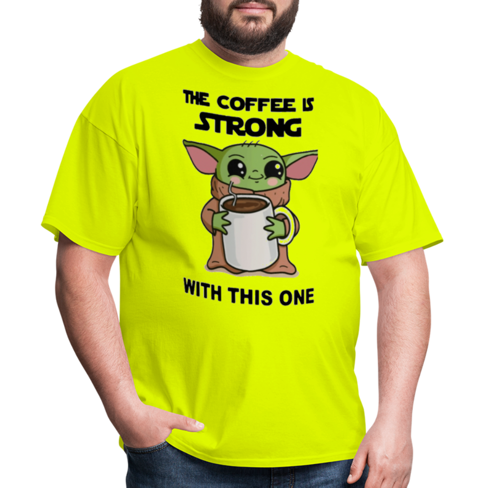 Yoda Coffee T-Shirt - safety green