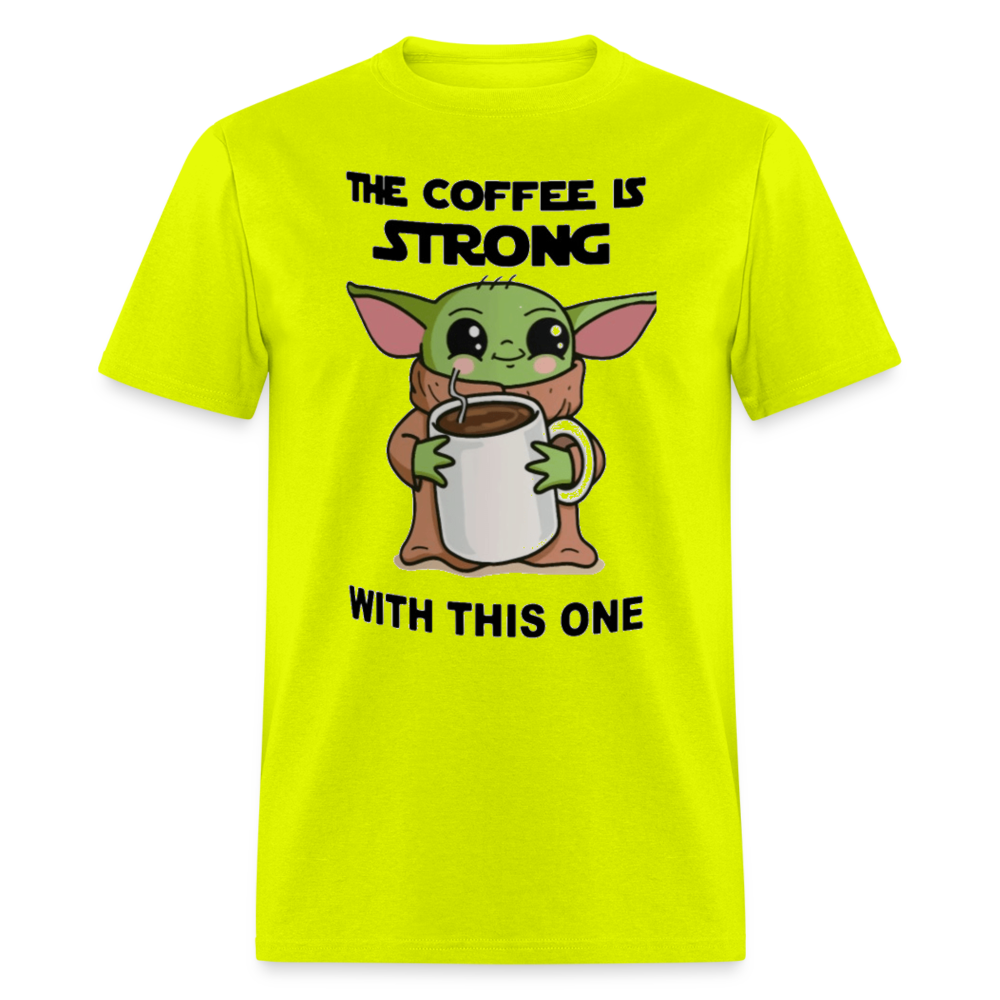 Yoda Coffee T-Shirt - safety green