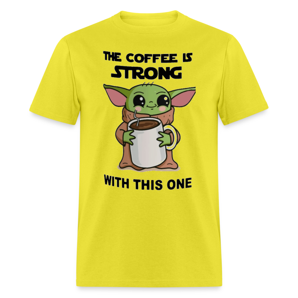 Yoda Coffee T-Shirt - yellow