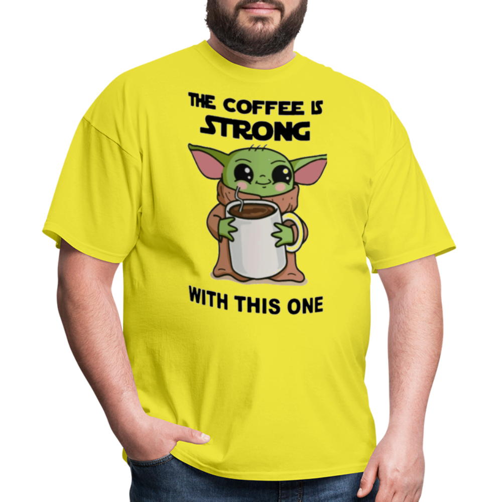Yoda Coffee T-Shirt - yellow