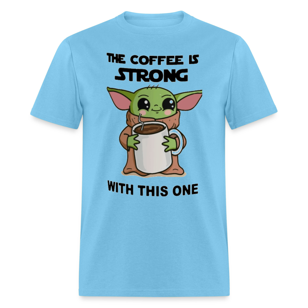 Yoda Coffee T-Shirt - aquatic blue