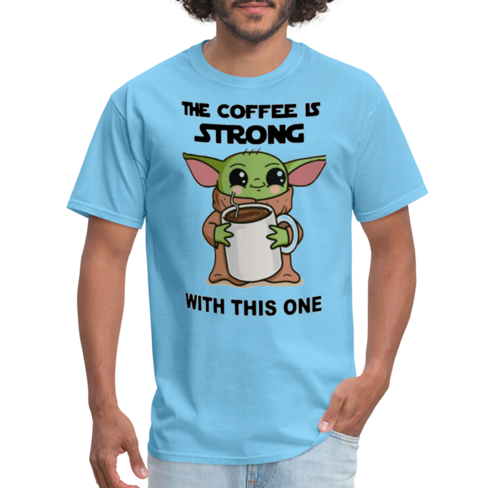Yoda Coffee T-Shirt - aquatic blue