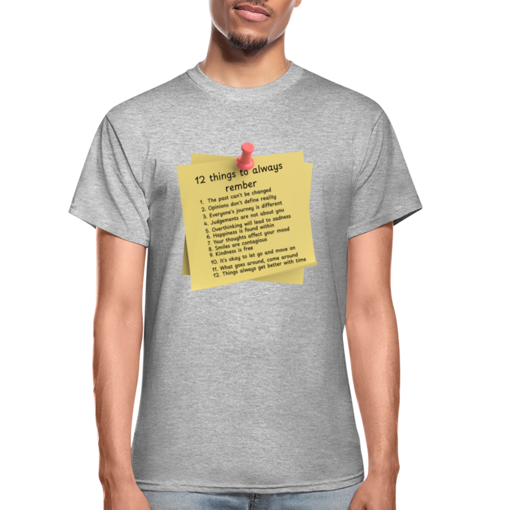 12 Things Adult T-Shirt - heather gray